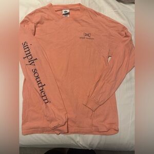 Simply Southern Orange Long Sleeve Tee